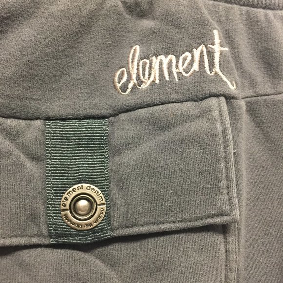 🌺Element Capri Gray Stretchy Pants Large - Picture 9 of 13